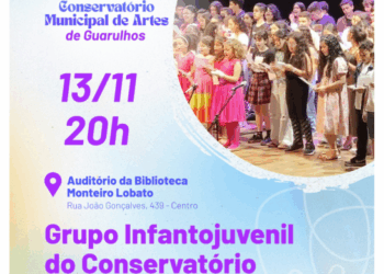 Grupo Infantojuvenil do Conservatório se apresenta gratuitamente no próximo dia 13
