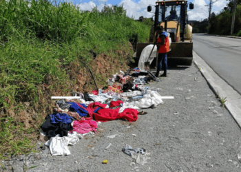Prefeitura combate descarte irregular na avenida Orlanda Bergamo