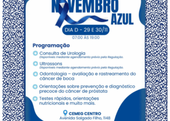 Prefeitura de Guarulhos realiza ações neste fim de semana pelo Dia D do Novembro Azul
