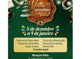 Natal no Bosque Maia terá duas árvores gigantes e a maior Casa do Papai Noel da história