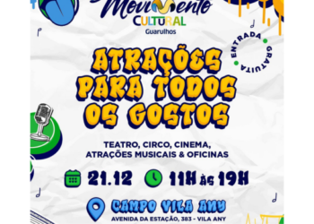 Movimento Cultural ocupa a Vila Any neste domingo com programação gratuita de arte, cultura e lazer