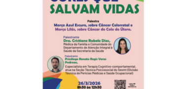 Palestras Março Lilás e Azul Escuro de prevenção ao câncer têm inscrição abertas para servidores