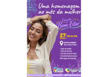 Prefeitura promove Circuito de Bem-Estar em homenagem ao mês da mulher