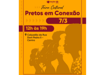 Calçadão da rua D. Pedro II recebe feira cultural Pretos em Conexão neste sábado