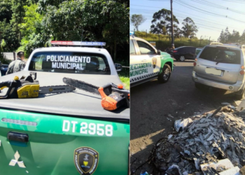 GCM apreende duas motosserras em área de mata no Jardim Paraíso