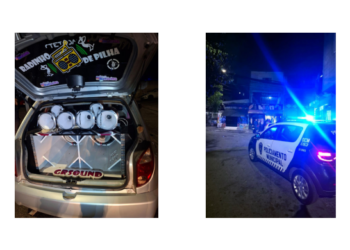 GCM combate perturbação do sossego, apreende veículo e reforça fiscalização com operação integrada