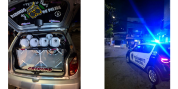 GCM combate perturbação do sossego, apreende veículo e reforça fiscalização com operação integrada