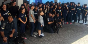 GCM realiza apresentação do Canil para alunos de colégio do Jardim Tranquilidade
