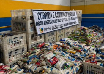 Arrecadação de 5 toneladas de alimentos foi o grande prêmio da Corrida e Caminha do Batom