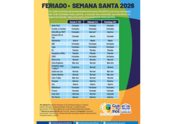 Prefeitura de Guarulhos divulga o funcionamento dos serviços municipais neste feriado da Semana Santa