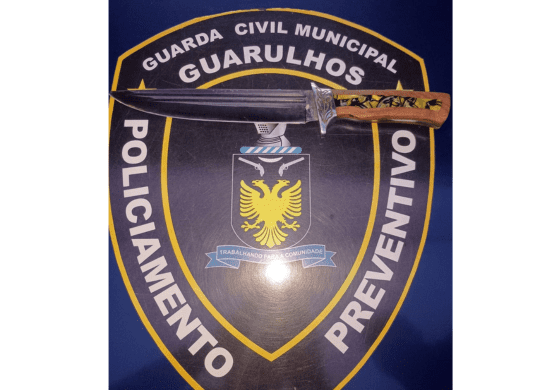 GCM prende agressor armado com faca por ameaça no Pimentas