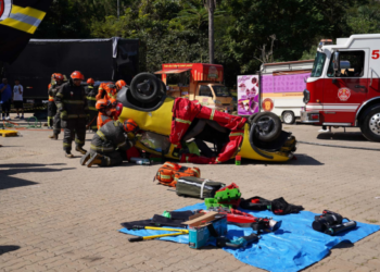 Prefeitura de Guarulhos promove simulação de acidente de trânsito com vítimas no Bosque Maia – TRÂNSITO SEGURO