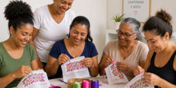 Oficina de artesanato, festa junina e roda de conversa encerram agenda de junho das Casas da Mulher de Guarulhos – INCLUSÃO SOCIAL E BEM-ESTAR SOCIAL