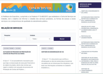Carta de Serviços Cidadã de Guarulhos é reconhecida pela Controladoria-Geral da União – TRANSPARÊNCIA NA GESTÃO PÚBLICA