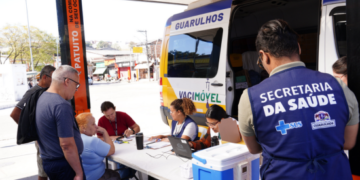 Terminal Urbano São João em Guarulhos recebe Vacimóvel para imunizar passageiros contra a gripe e o sarampo – VACINA’AÇÃO – SAÚDE PÚBLICA