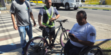 Prefeitura de Guarulhos promove ação educativa em alusão ao Dia Nacional do Ciclista – REDE LAÇO AMARELO – MOBILIDADE URBANA