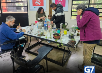 Oficina de Terrário reúne público em pleno feriado no Centro de Educação Ambiental Virgínia Ranalli – INSCREVA-SE PARA AS PRÓXIMAS EDIÇÕES