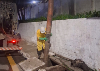 Bocas de lobo obstruídas são limpas pela Prefeitura de Guarulhos na Vila Rio e Parque Continental – ZELADORIA URBANA